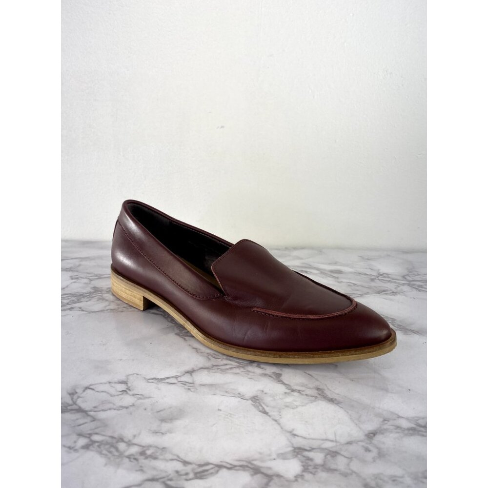 Everlane Women's Burgundy The Modern Loafer Shoe SZ 7.5
